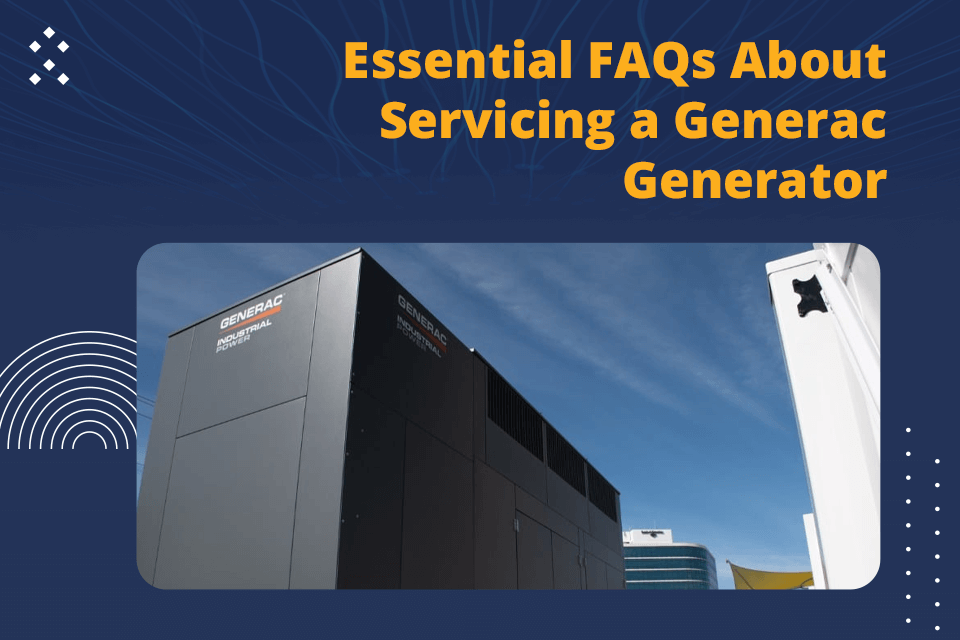 servicing a Generac generator
